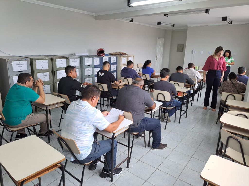 Agentes da Guarda Municipal de Belém são submetidos à análise psicotécnica para uso de porte de arma de fogo